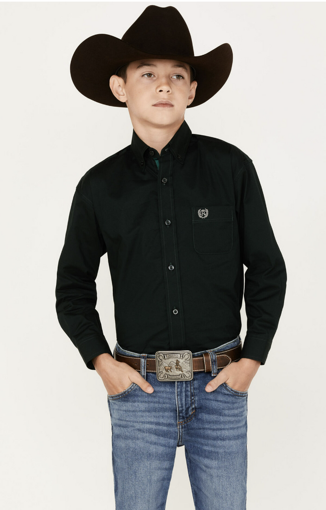 Boy's Panhandle Solid Button Down Shirt #PSBSODRZ2N