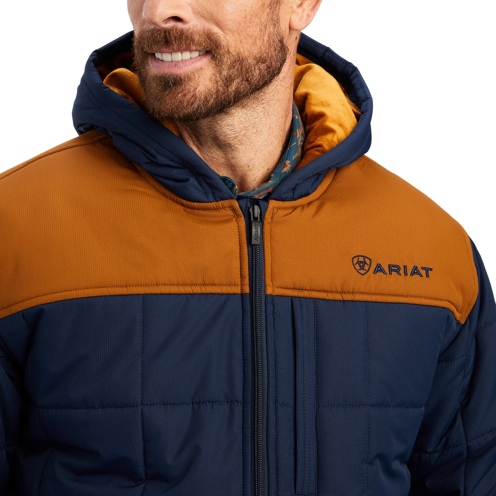 Men's Ariat Navy Crius Insulated Jacket #10041648