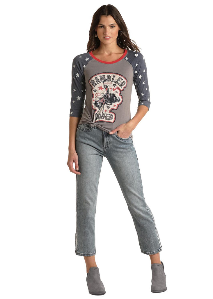 Women's Rock & Roll Cowgirl T-Shirt #WLWT21XZJA