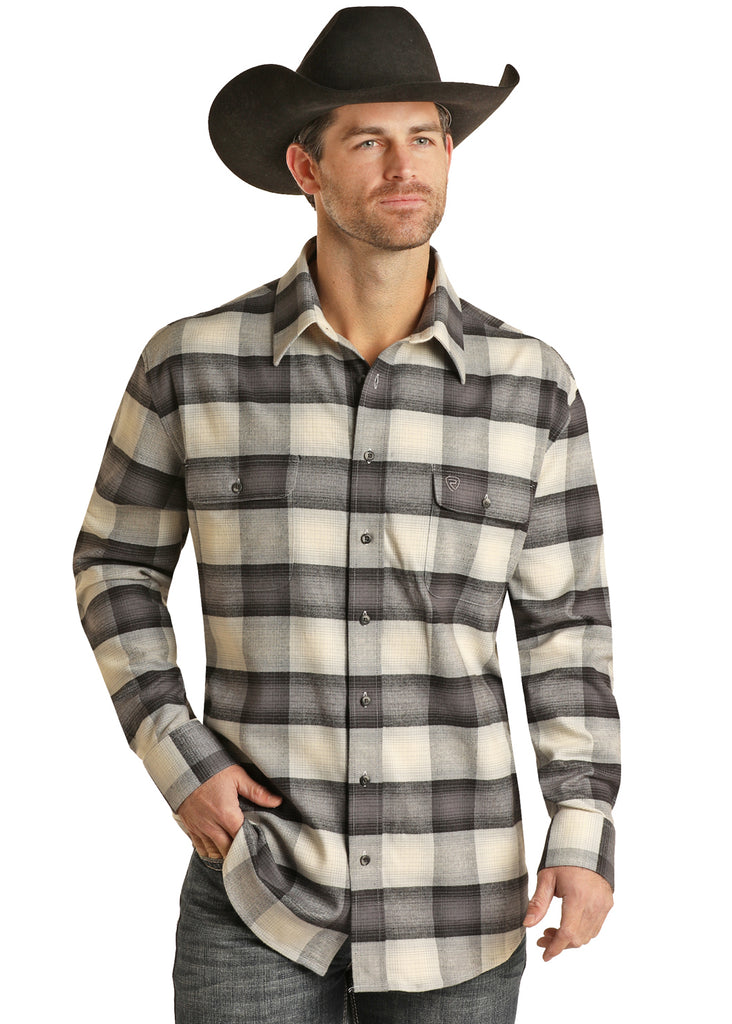 Men's Rock & Roll Cowboy Button Down Shirt #BMB2S02160-C