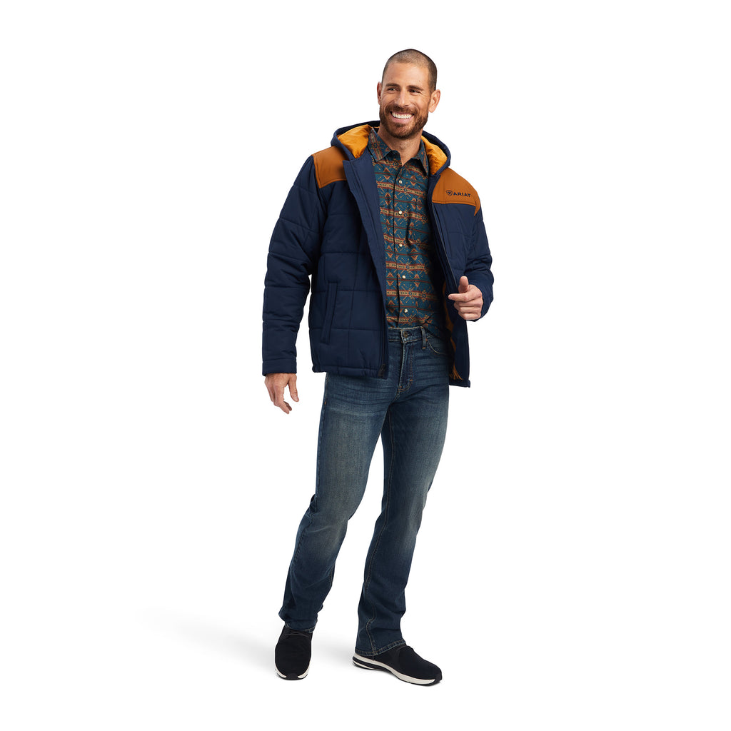 Men's Ariat Navy Crius Insulated Jacket #10041648