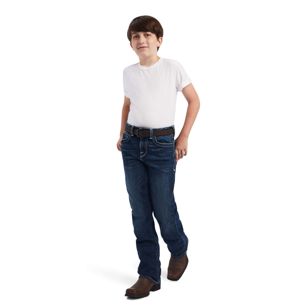 Boy's Ariat B4 Relaxed Hugo Bootcut Jean #10042201