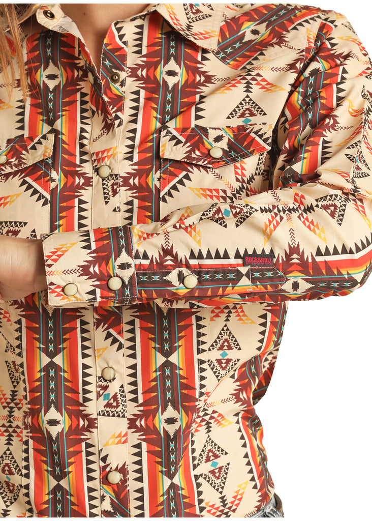 Women's Rock & Roll Cowgirl Snap Front Shirt #B4S3304