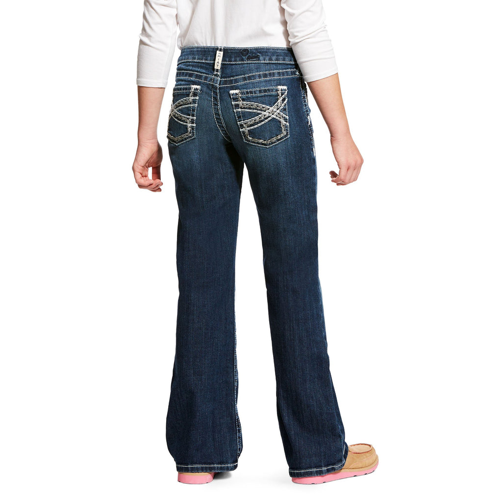 Girl's Ariat R.E.A.L. Boot Cut Entwined Jean #10025984