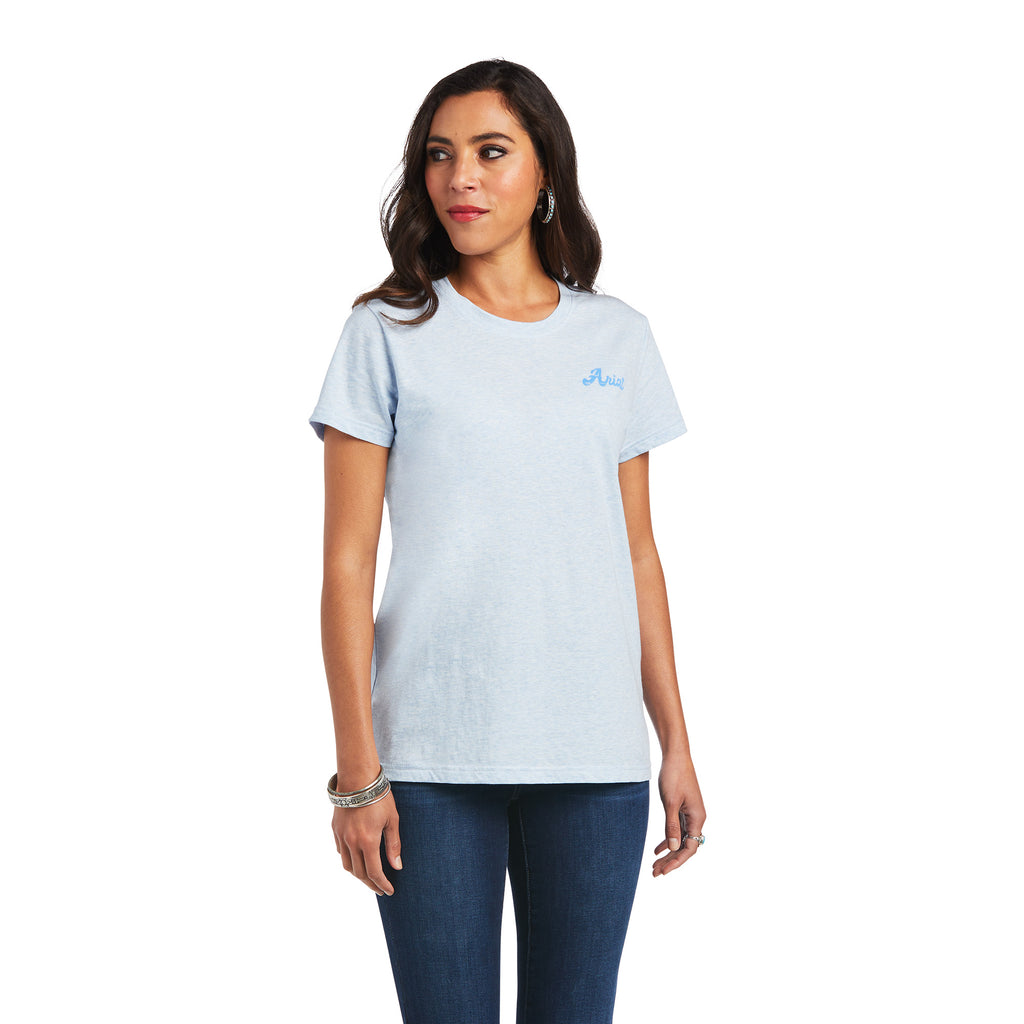Women's Ariat REAL Flag Waver T-Shirt #10040578-C