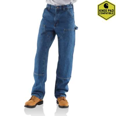 Men's Carhartt Original-Fit Washed Logger Double-Front Work Pant #B73DST