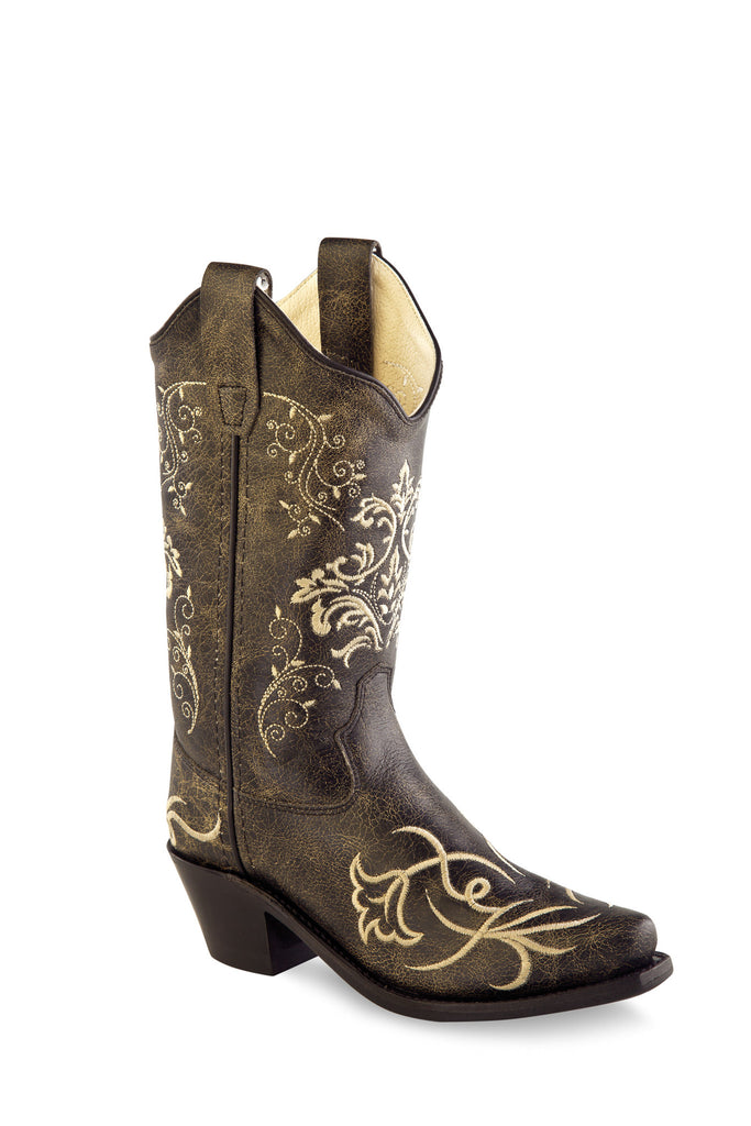 Youth's Old West Fashion Western Boot #CF8222Y (3.5Y-5Y)