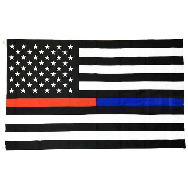 Thin Blue Line DuraSleek Flag #DBR-AMERICAN-3X5