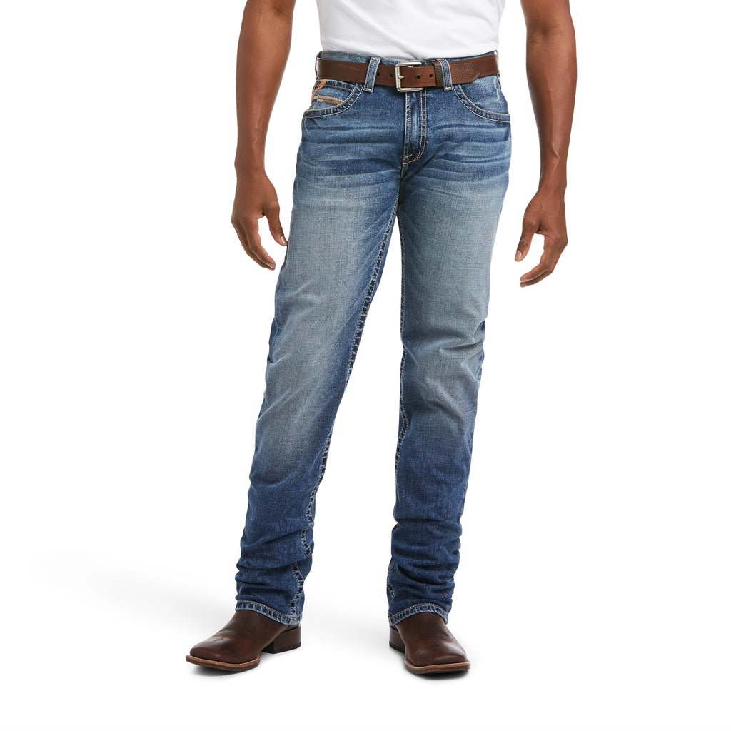 Men's Ariat M4 Low Rise Stretch Longspur Stackable Straight Leg Jean #10036879