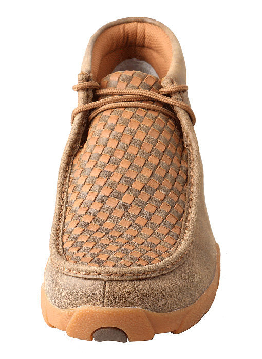 Twisted X Men\'s Driving Moc Bomber Tan Woven Leather Chukka Shoes Twisted X® |  main image 3