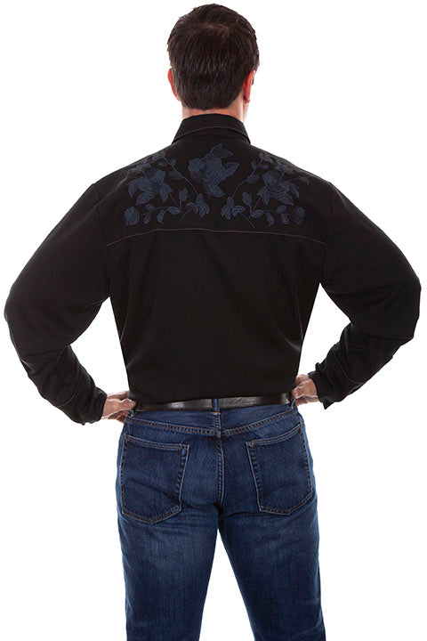 Men's Scully Snap Front Shirt #P-893BLK