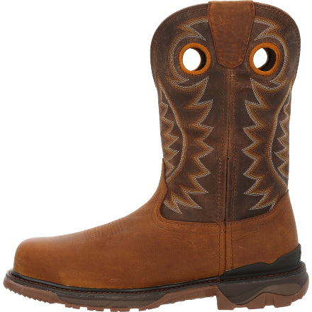 Men's Rocky 2-Tone Brown Carbon Toe Work Boot #RKW0350-C