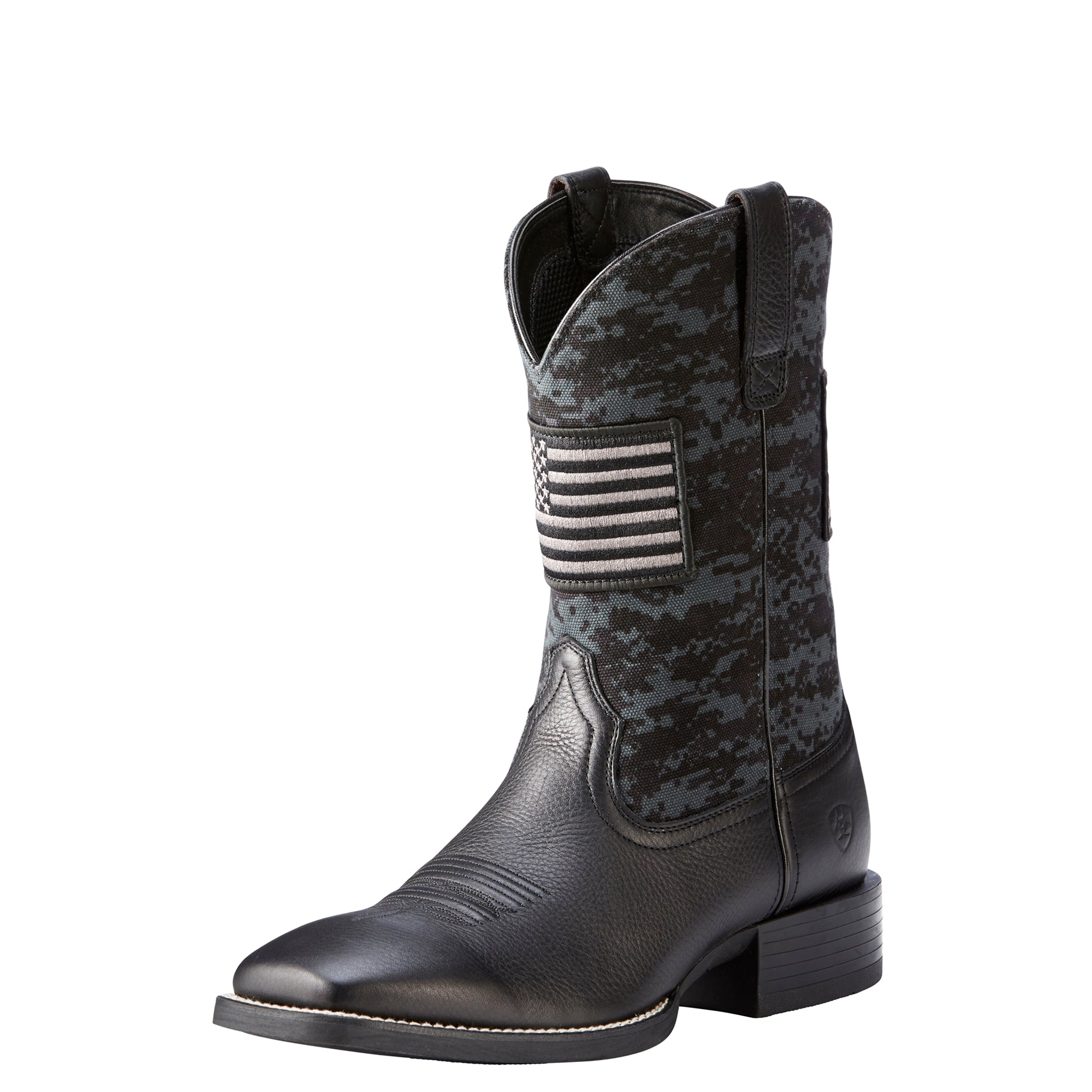 Ariat Men\'s Sport Patriot Boots Black Deertan Camo USA flag NEW 10023361 Ariat® Men main image 4