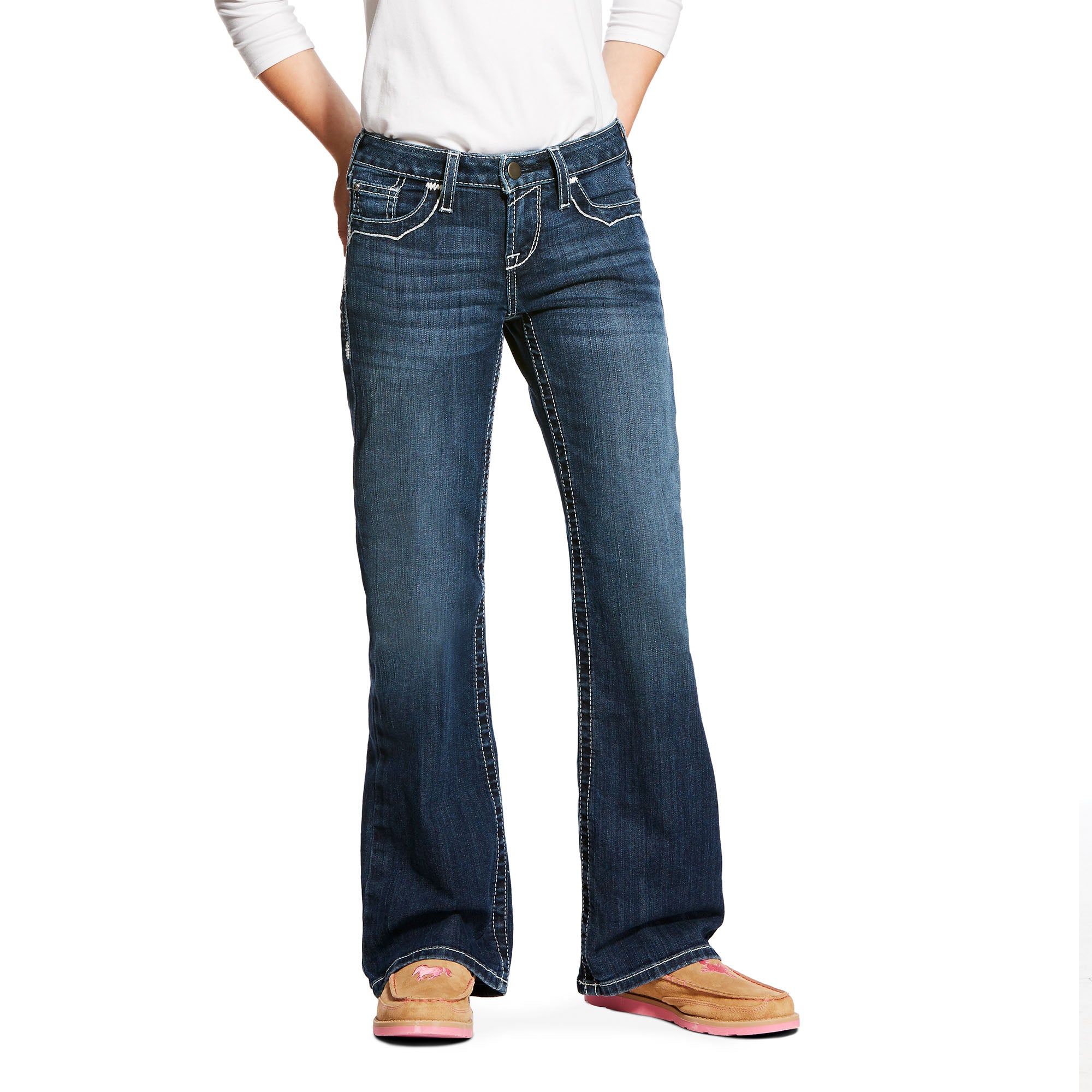 Girl s Ariat R.E.A.L. Boot Cut Entwined Jean 10025984