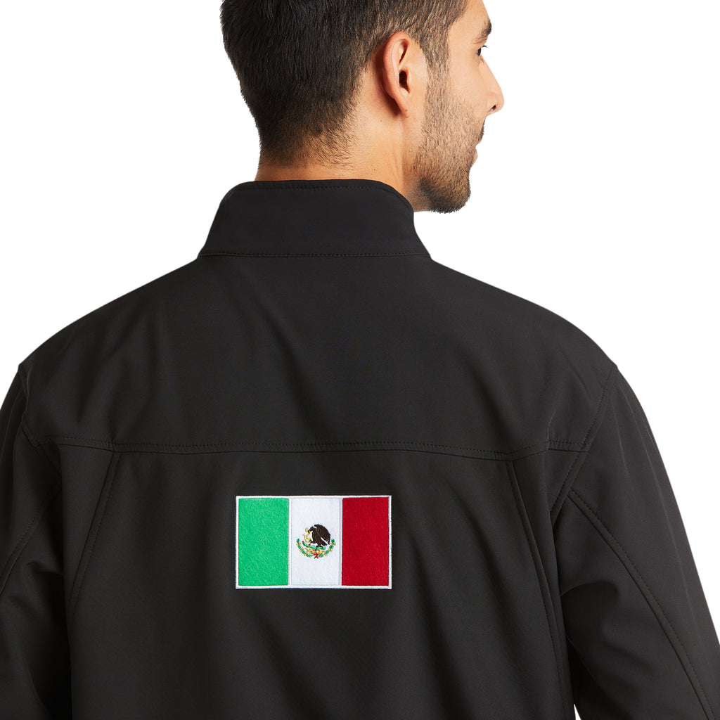 Men's Ariat Team Softshell Mexico Water Resistant Jacket #10031424