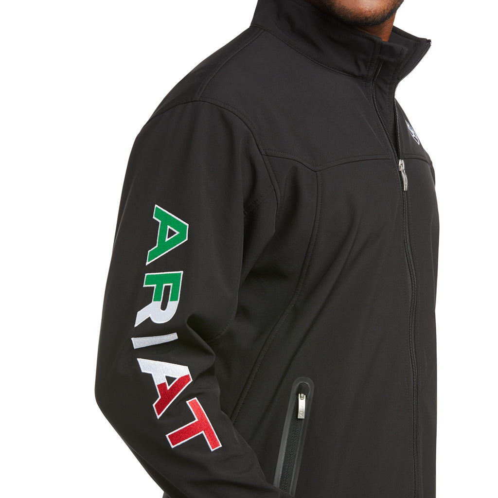 Men's Ariat Team Softshell Mexico Water Resistant Jacket #10031424