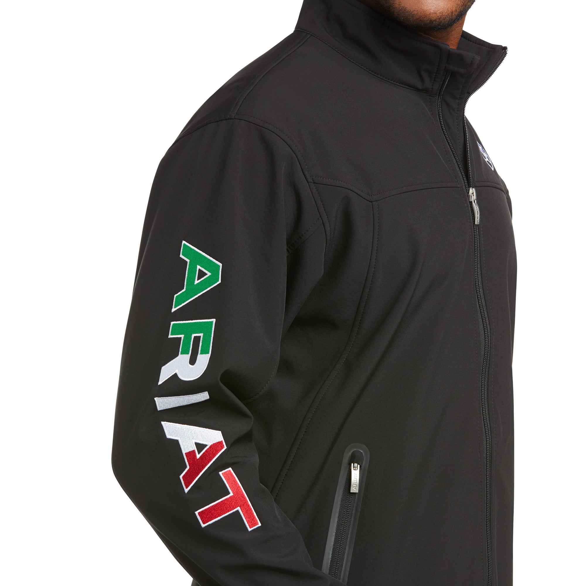 Men s Ariat Team Softshell Mexico Water Resistant Jacket 10031424 High Country Western Wear