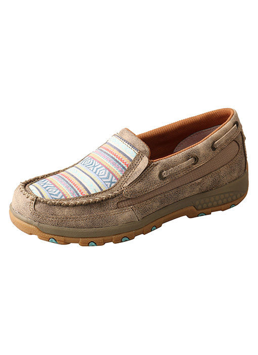 Women's Twisted X Boat Shoe Driving Moc with CellStretch #WXC0008