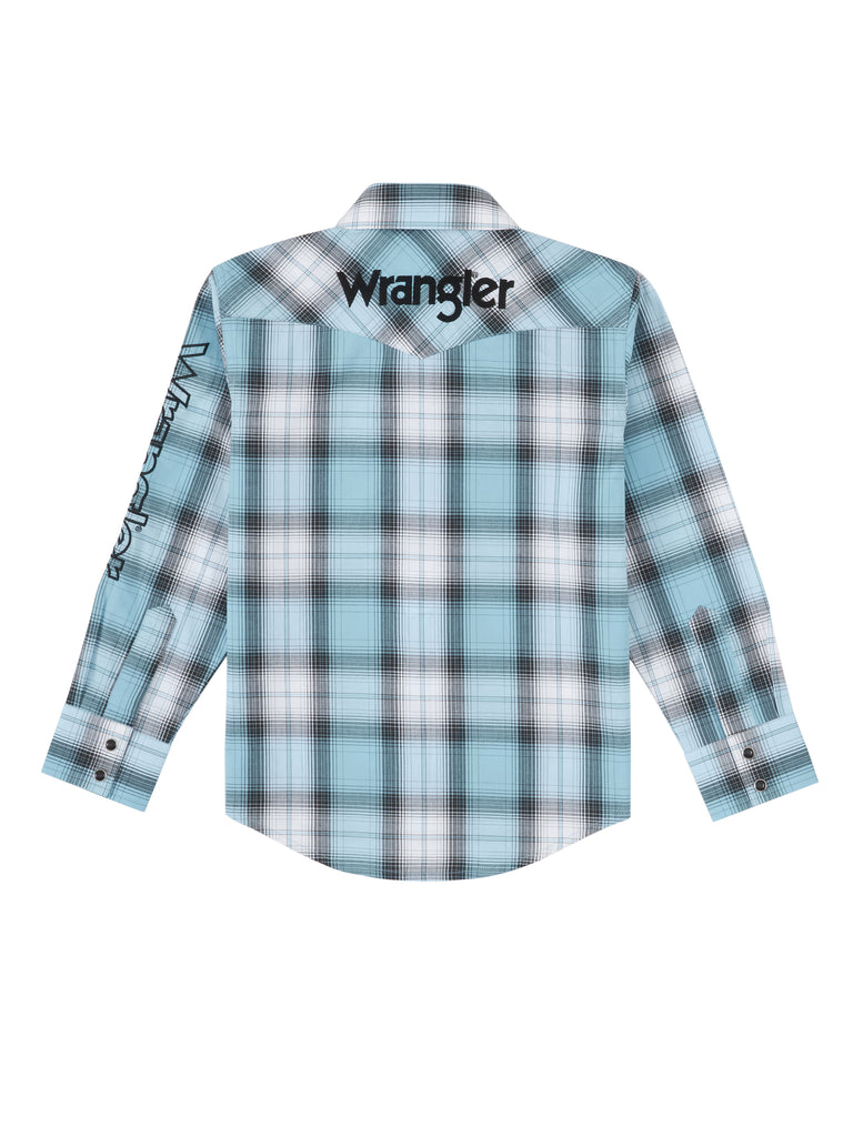 Boy's Wrangler Logo Snap Front Shirt #BP1351B