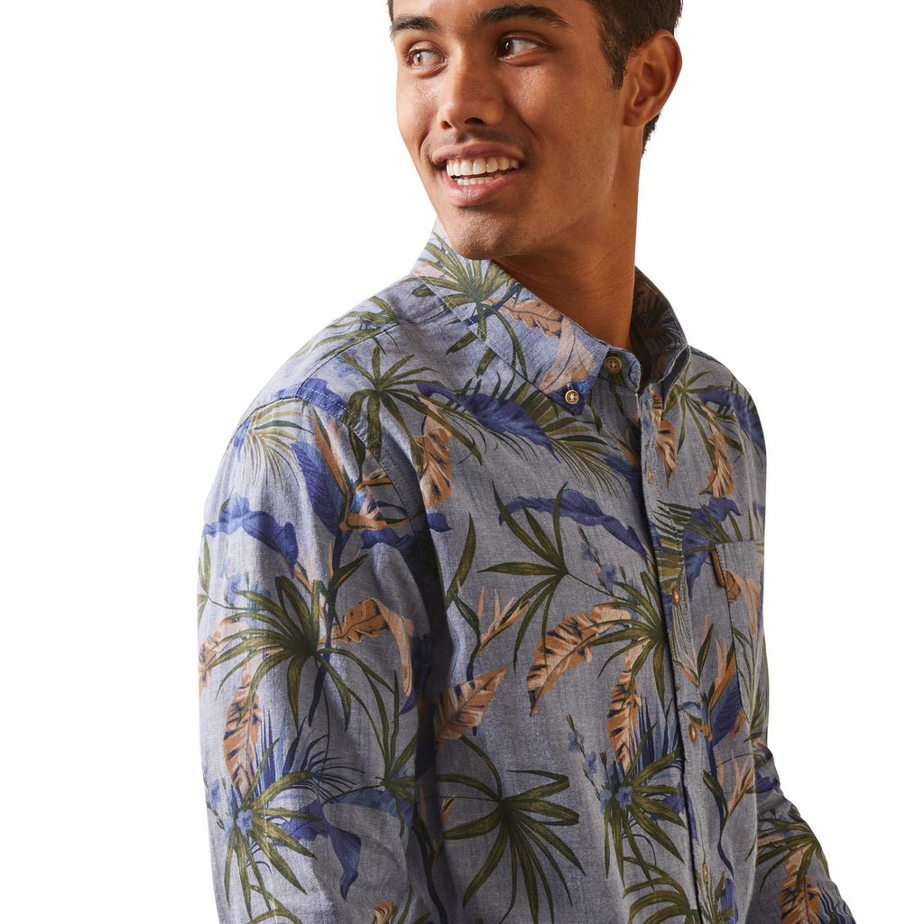 Men's Ariat Paradise Palm Button Down Shirt #10043710