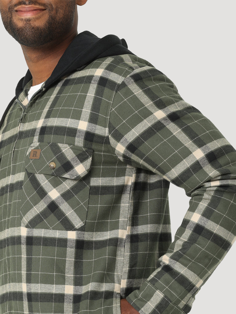 Men's Wrangler Riggs Hooded Flannel Jacket #112317238X