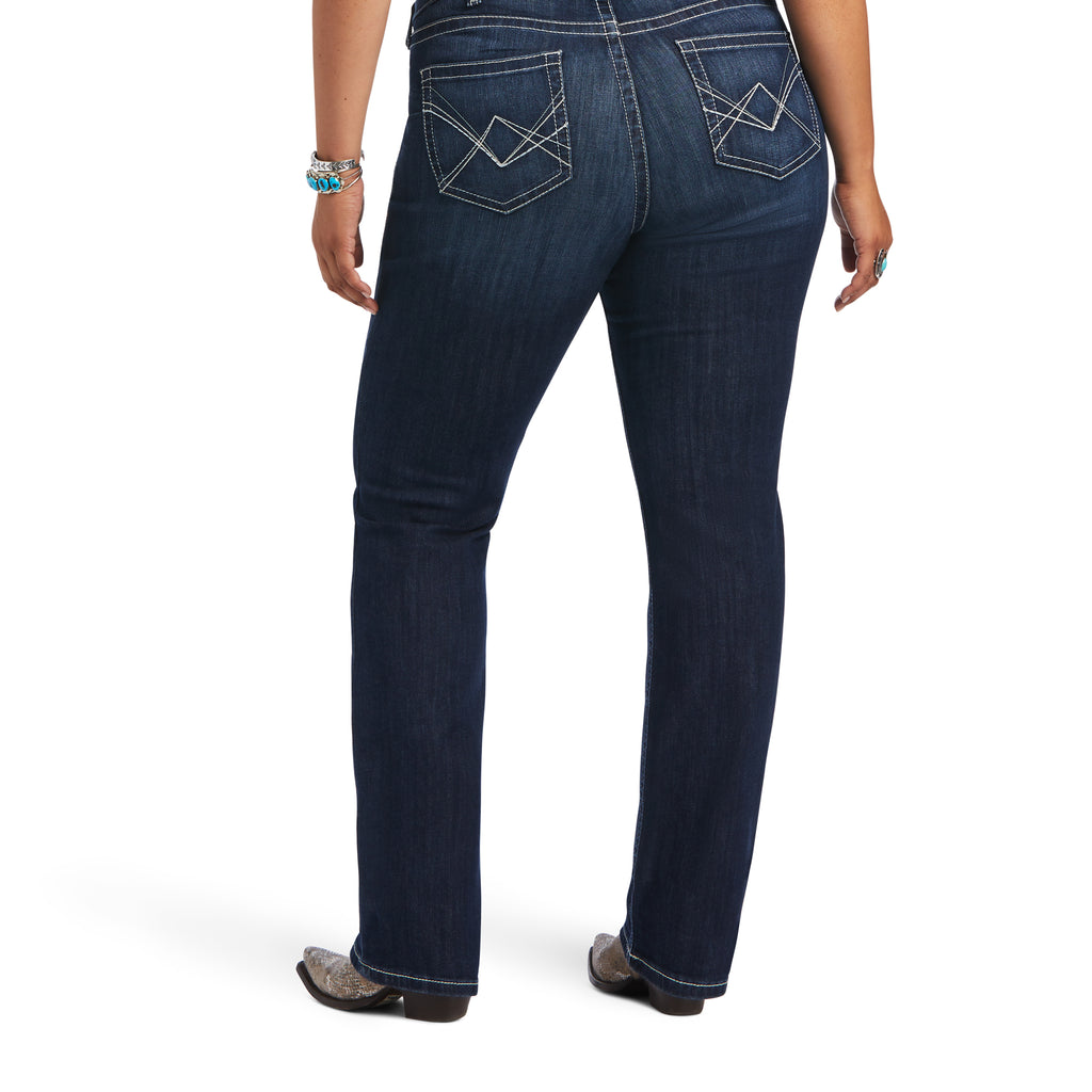 Women's Ariat R.E.A.L. Mid Rise Clarissa Straight Jean #10040797X-C