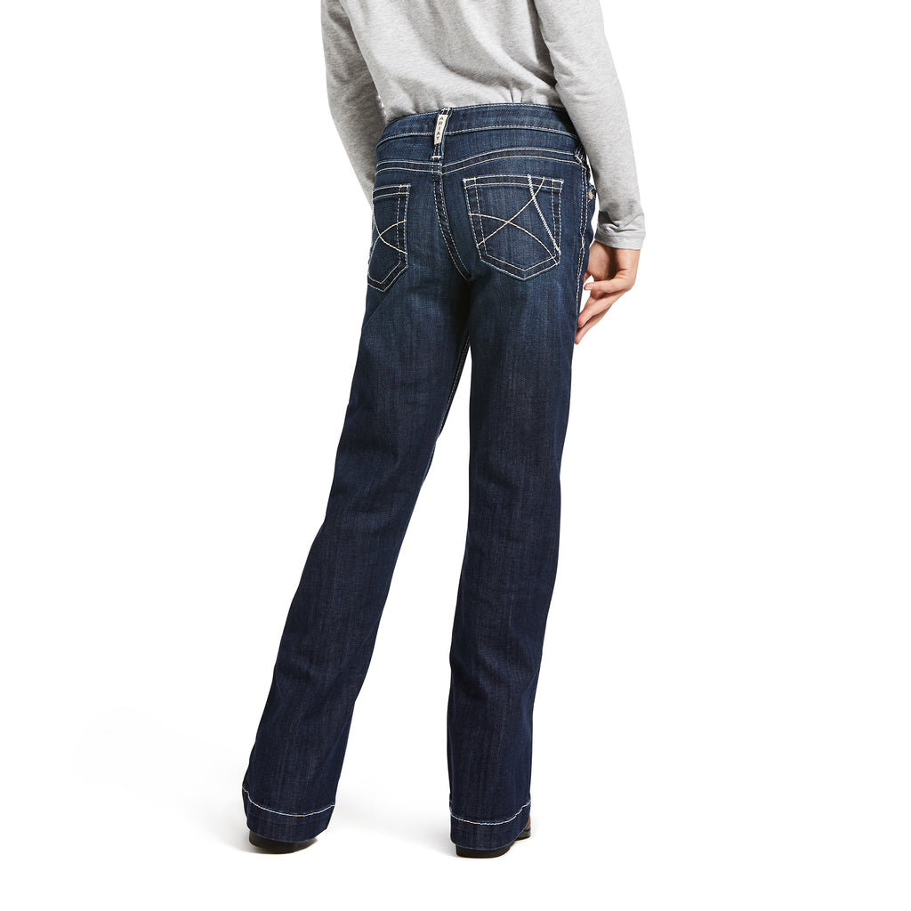 Girl's Ariat Trouser Mid Rise Stretch Ella Wide Leg Jean #10032311