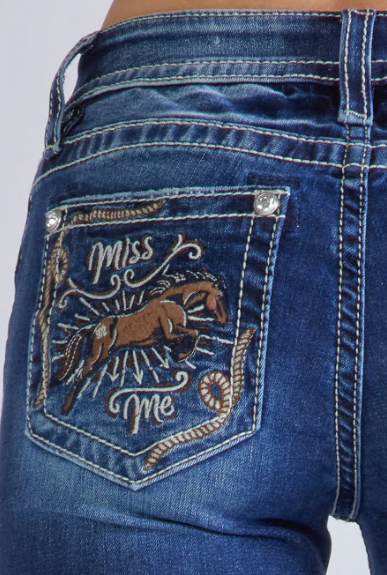 Women's Miss Me Rodeo Queen Bootcut Jean #M3863B-C