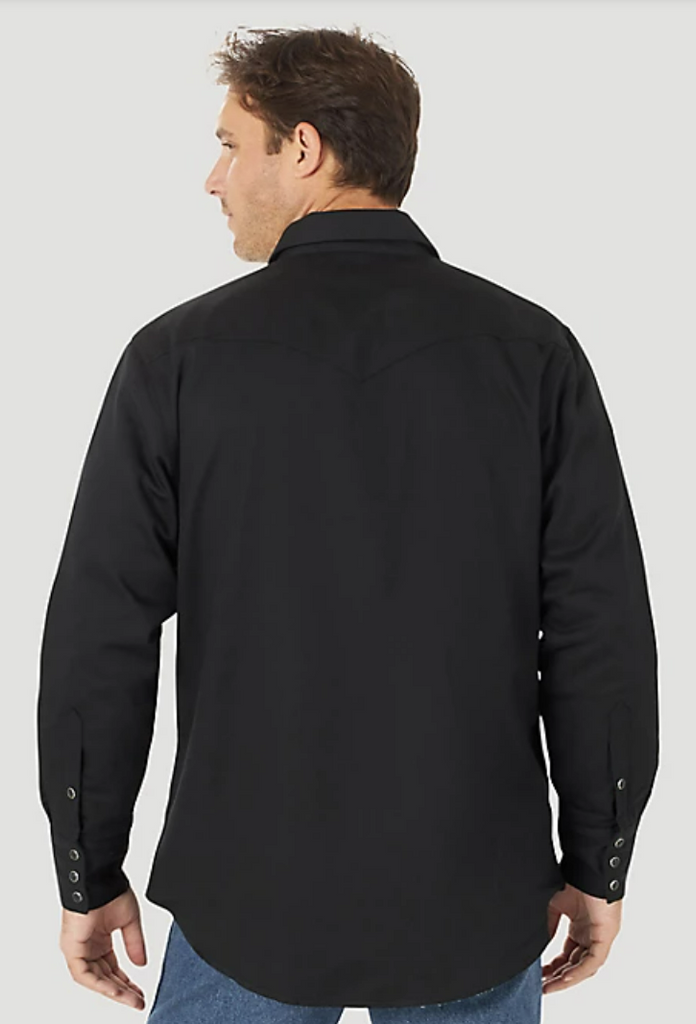 Men's Wrangler Flannel Lined Snap Front Work Shirt #112317152