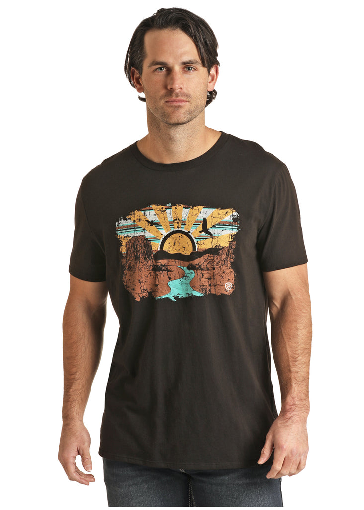 Men's Rock & Roll Cowboy T-Shirt #RRUT21R063