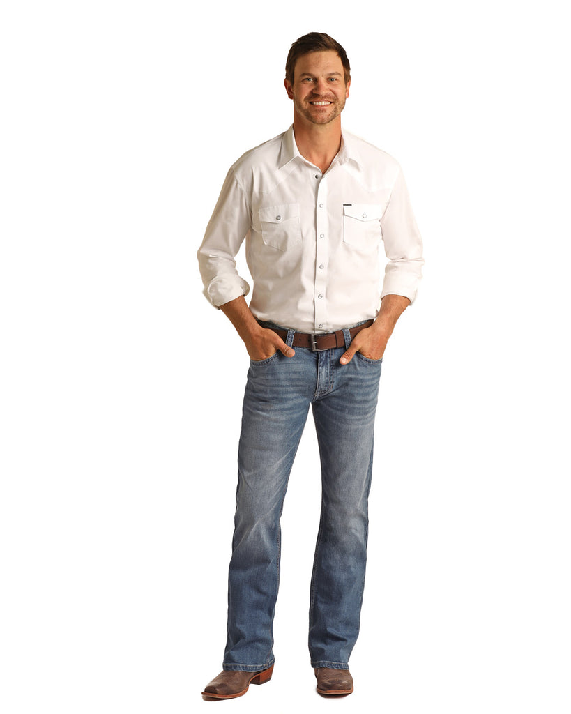 Men's Rock & Roll Cowboy Double Barrel Bootcut Jean #RRMD0DRZSO-C