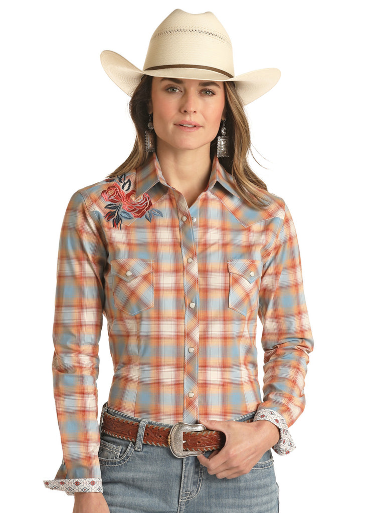 Women's Rough Stock Snap Front Shirt #RSWSOSRZDM