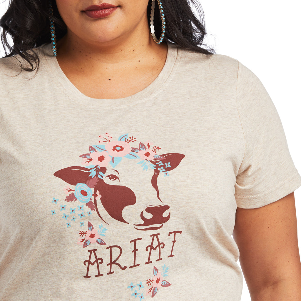 Women's Ariat REAL Moo T-Shirt #10040627X-C