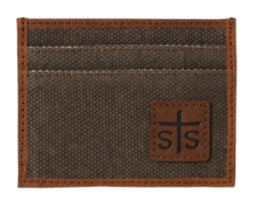 Men's STS Ranchwear Foreman Canvas Card Wallet #STS61190