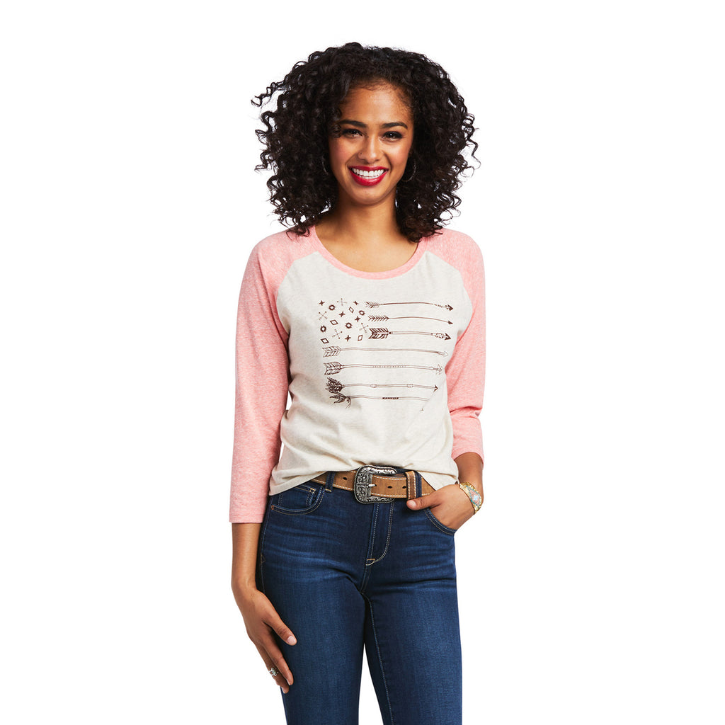 Women's Ariat Arrow Raglan T-Shirt #10039824-C