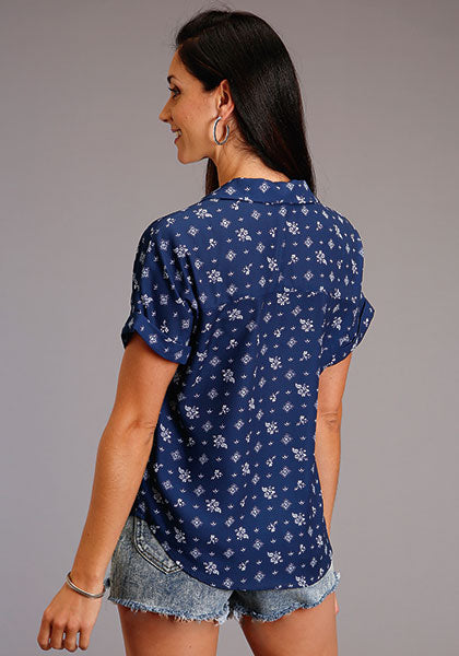Women's Stetson Vintage Ditzy Blouse #11-051-0590-0423BU-C