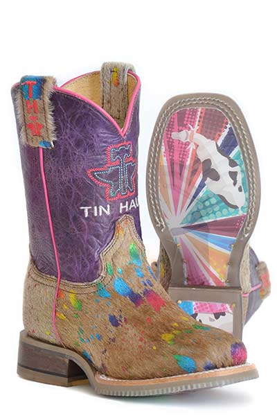 Children's Tin Haul Spotty Western Boot #14-018-0077-0873