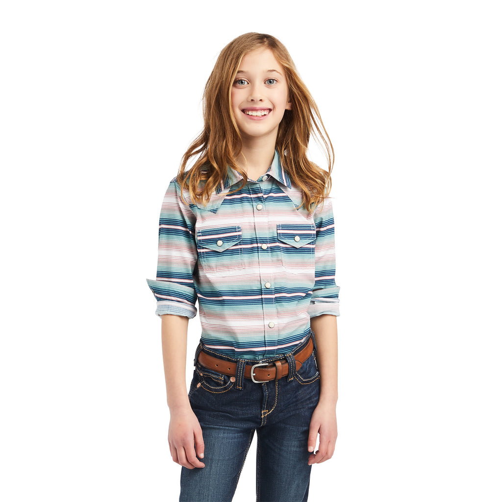 Girl's Ariat REAL Downstream Snap Front Shirt #10042240-C