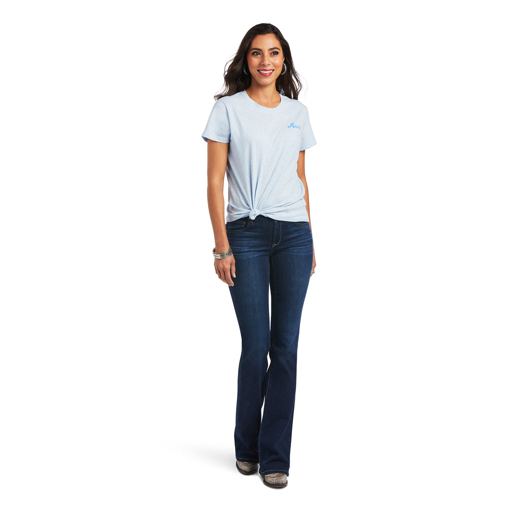 Women's Ariat REAL Flag Waver T-Shirt #10040578-C