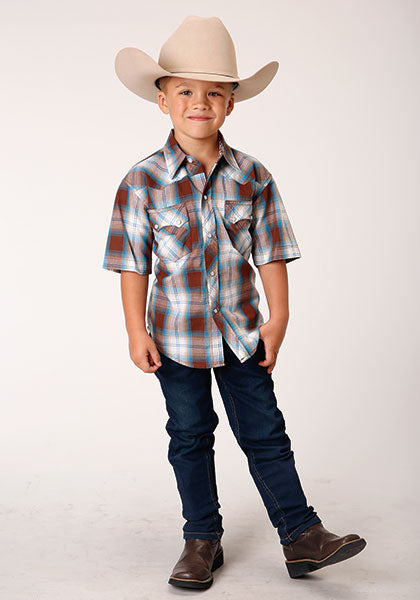 Boy's Roper Snap Front Shirt #03-031-0062-4030BR