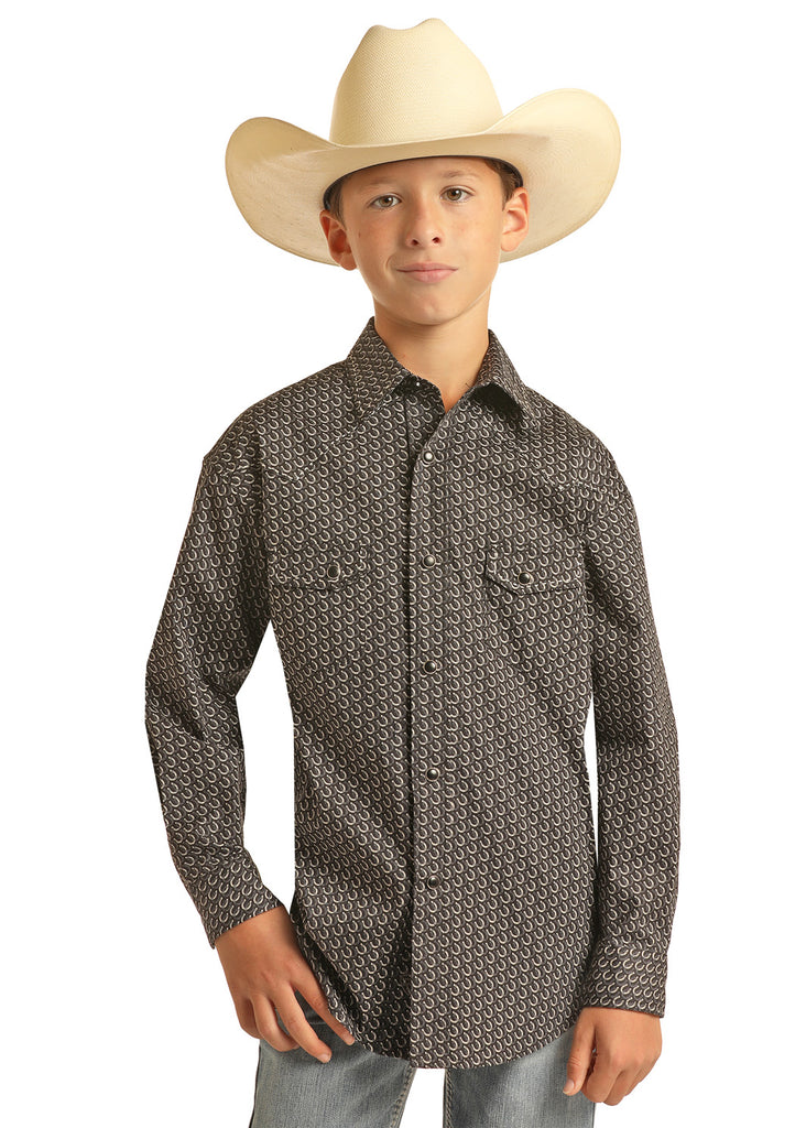 Boy's Rock & Roll Cowboy Snap Front Shirt #RRBSOSRZ7N