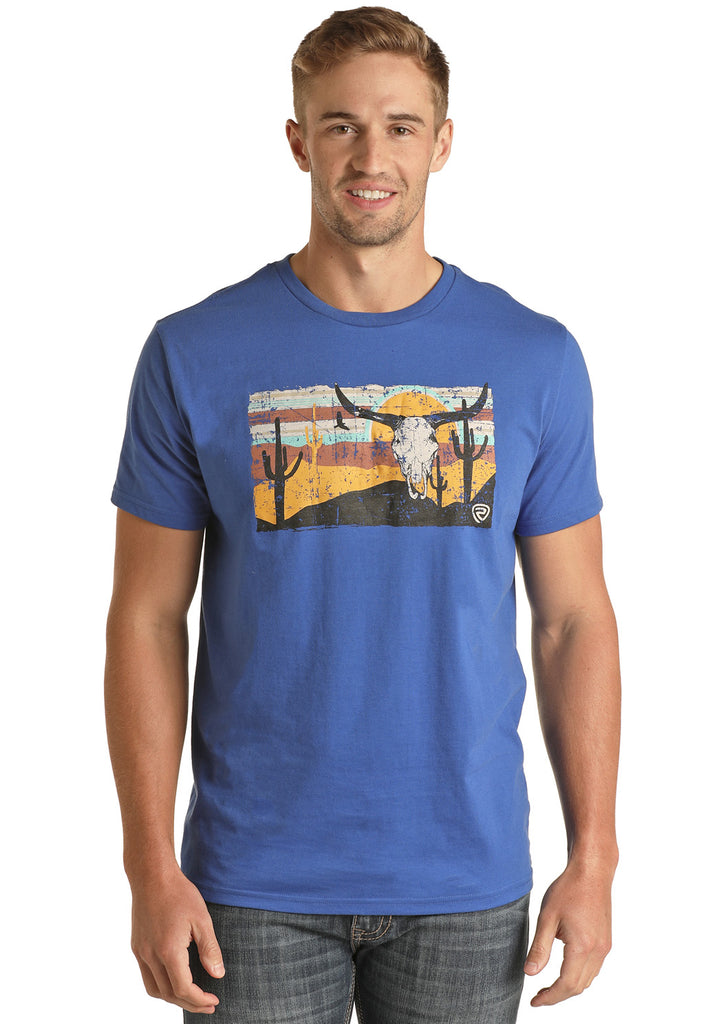 Men's Rock & Roll Cowboy T-Shirt #RRMT21RZMC