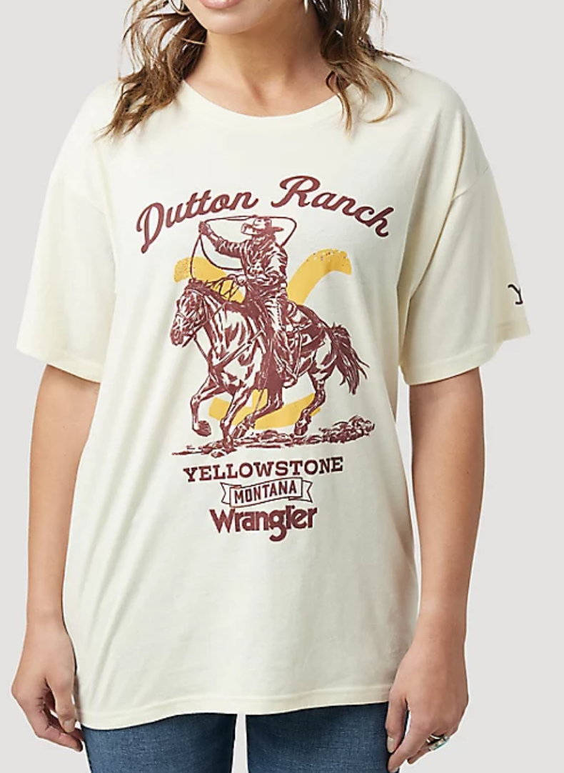 Women's Wrangler Yellowstone Oversized T-Shirt #112323597-C