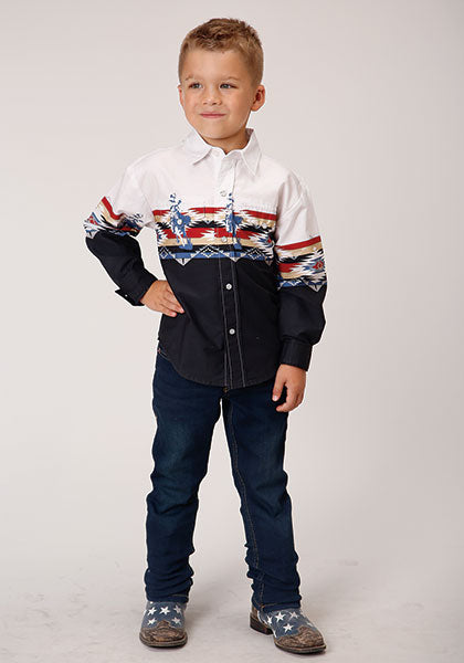 Boy's Roper Snap Front Shirt #03-030-0421-0400