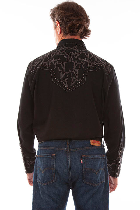Men's Scully Snap Front Shirt #P-912BLK