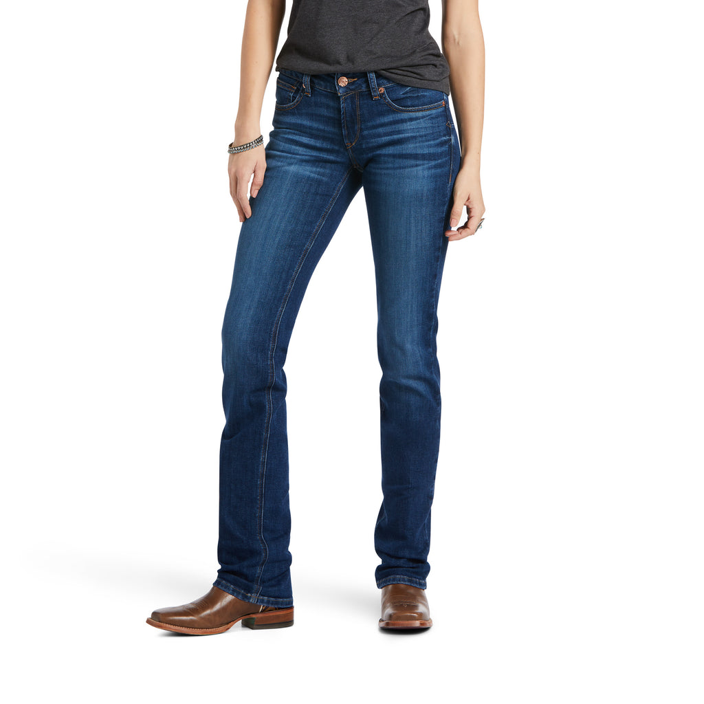Women's Ariat R.E.A.L. Mid Rise Candace Straight Jean #10039608