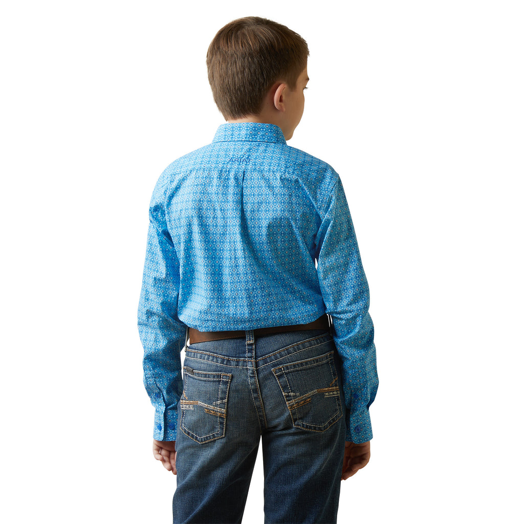 Boy's Ariat Lake Classic Fit Button Down Shirt #10043714-C