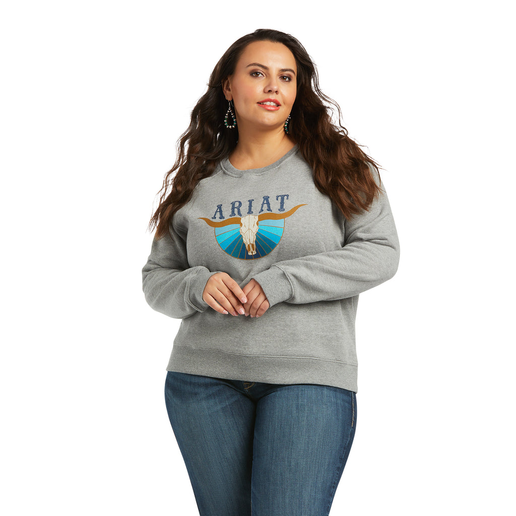 Women's Ariat REAL Pacific Steerhead Sweatshirt #10039792X-C (Plus Size)