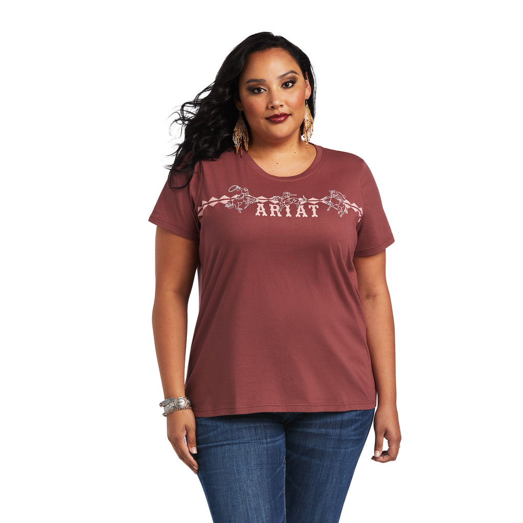 Women's Ariat REAL Bucking Bronc T-Shirt #10040623X-C