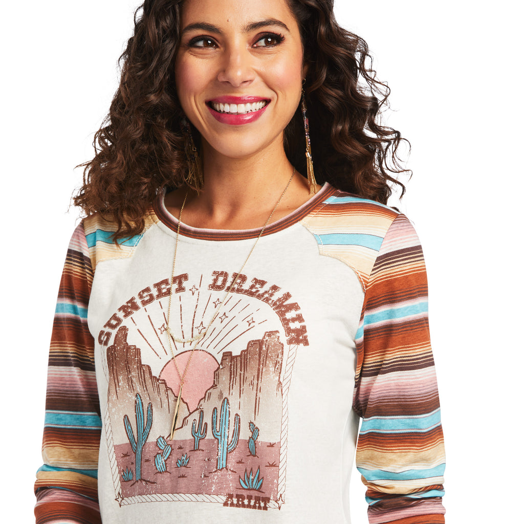 Women's Ariat Sunset Dreamin' T-Shirt #10040523-C